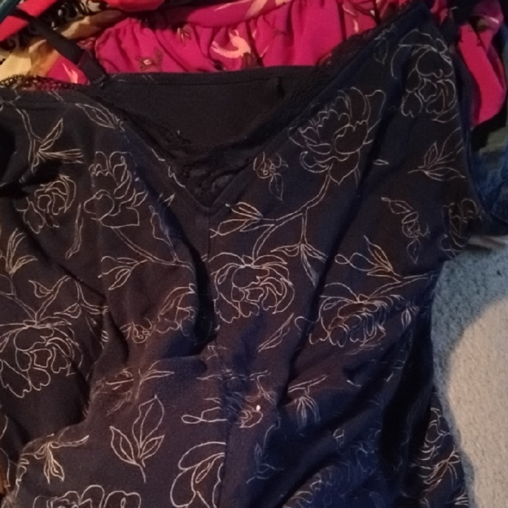 Stars Above Navy Floral Camisole
